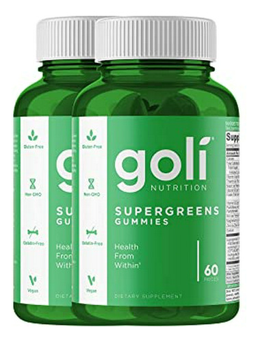 Suplemento - Goli Supergreens Vitamin Gummy - 120 Unidades -