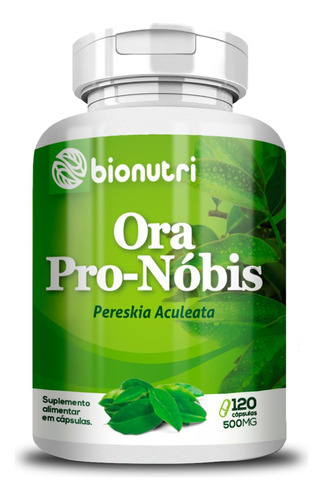 Ora Pro Nobis 120 Capsulas 500 Mg Bionutri