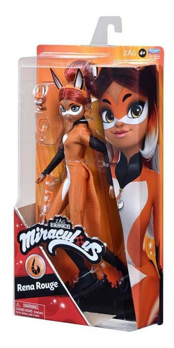 Imagen 3 de 4 de Muñeca Ladybug Miraculous Rena Rouge Fashion Doll Articulada