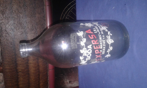 Antigua Botella De Sifon Expersa Soda { Argentina }