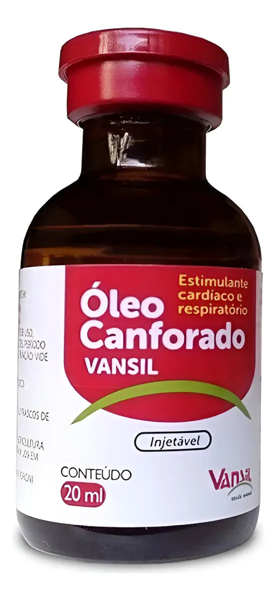 Cânfora Natural Vansil 20ml Bovinos e Equinos Grandes Animais