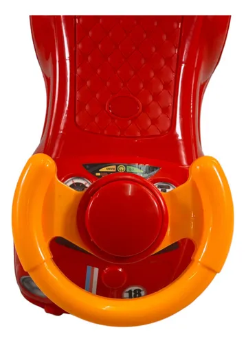 Montable Para Niños Vocho Carrito Correpasillos De 50 Cm Color Rojo