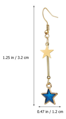Par De Pendientes Planet Earrings Con Forma De Estrella Y Lu