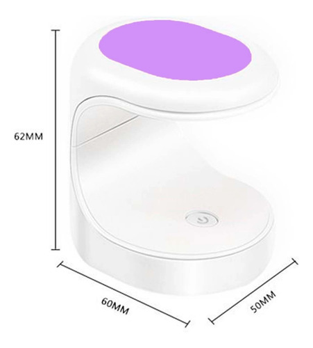 Lampara Led Usb Mini Un Dedo Secado De Gel Uñas Manicure