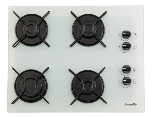  Fornello Fogão cooktop gás FOR04 branco 127V/220V