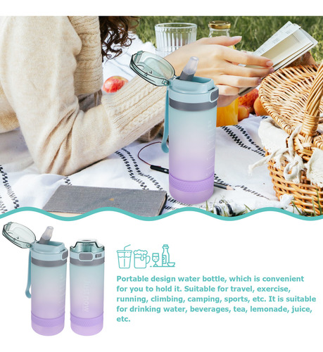 Botella De Agua De 64 Onzas, Copa Deportiva, Versión Coreana