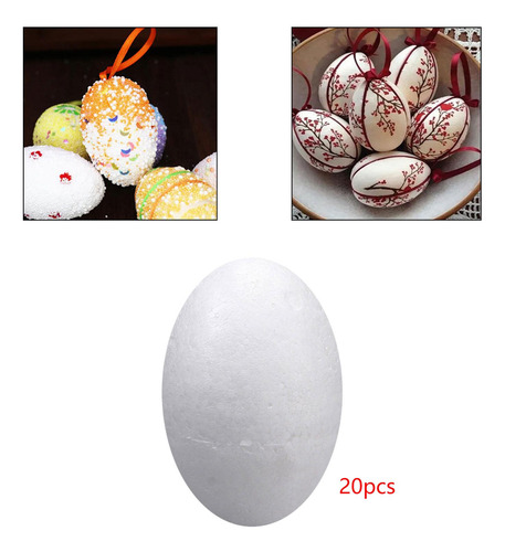 Huevos De Espuma De Poliestireno, Huevos De 20 Piezas 10 Cm