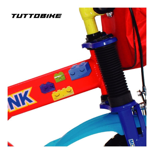 Imagen 7 de 8 de Bicicleta Para Niños Bloquit Rodada 12 1 Velocidad Monk