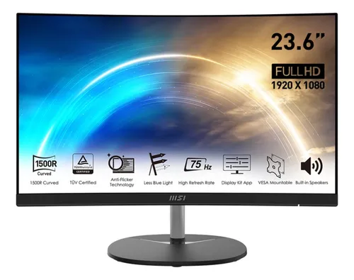 Monitor Msi Curvo 24 Pulgadas 75hz 1920 X 1080 | MercadoLibre