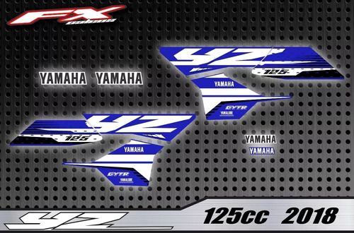 Calcos Opcionales Yamaha Yz 125 250 2018 Fxcalcos2