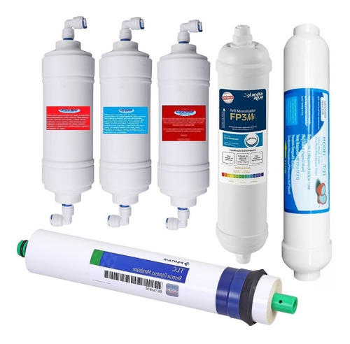 Kit Filtros Para Ultrapurificador De Água Por Osmose Reversa