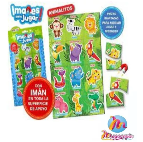 Juego Didactico Magnetico Grande Imanes 56pzs Zaki Babymovil