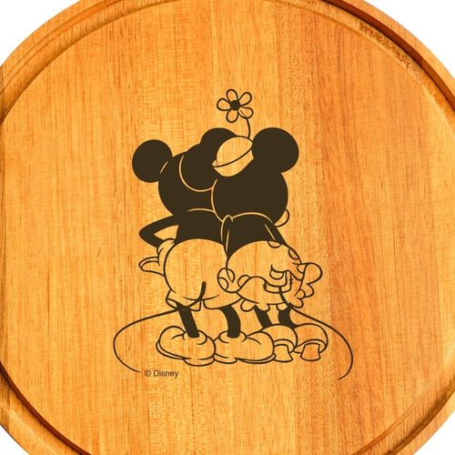 Imagem 2 de 2 de Tabua Redonda Para Corte Churrasco Mickey E Minnie Disney