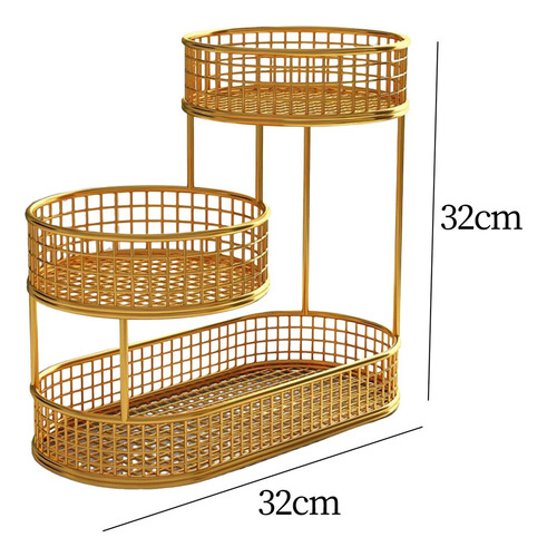 Cesta De Frutas De Metal Rack De Armazenamento De Legumes