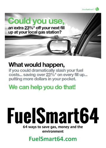 Libro: En Ingles Fuelsmart64 64 Maneras De Ahorrar Combustib