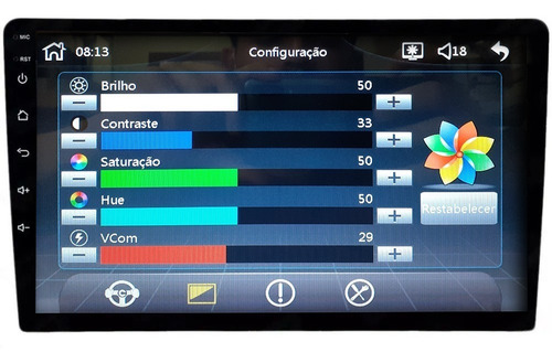 Central Multimídia Renegade 9 Polegadas Para Pcd