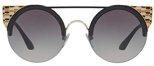 Gafas De Sol Bulgari Bv6088 Negras Y Doradas