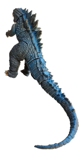 Imagen 2 de 2 de Godzilla Articulado Con Sonido Real 45 Cm Largo Azul