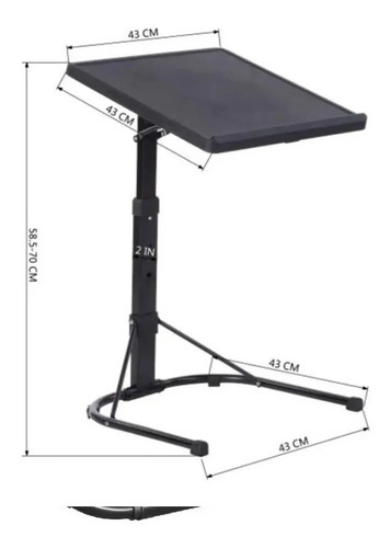 Mesa Multifuncional Plegable Para Laptop Ajustable Medidas