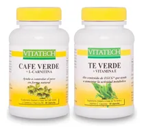 Comprar Cafe Verde X 60 Cápsulas + Te Verde X 30 Cápsulas Vita Tech Ayundan A Controlar El Peso Y El Apetito