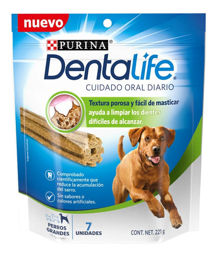 Purina Dentalife Carnaza Cuidado Dental Raza Grande 221 Gr