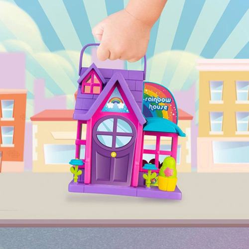 Imagen 3 de 4 de Pinypon Muñeca Mini Casita Arcoiris Pny26000