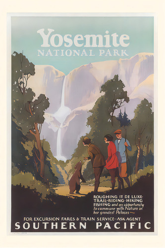 Vintage Journal Yosemite National Park Southern Pacific Railway Poster, De Found Image Press. Editorial Found Image Pr, Tapa Blanda En Inglés