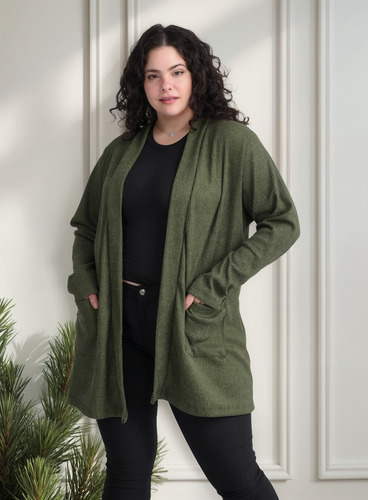 Saco Cardigan Lanilla Morley Brush Talles Grandes Especiales
