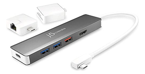 Hub Usb-c 9 En 1 J5create, Adaptador Tipo C Superspeed+ Gen