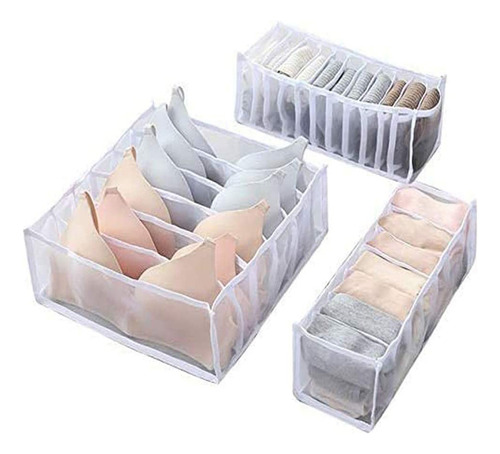 Caja De Almacenamiento De Ropa Interior Con Compartimentos: