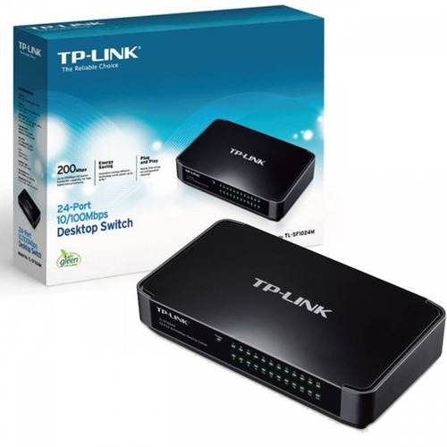 Switch 24 Puertos Tp Link Sf 1024m Sobre Mesa 10/100 Royal