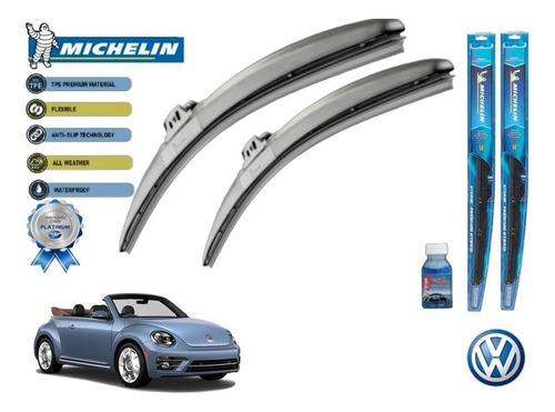 Par Plumas Limpiabrisas Vw Beetle Convertible 2015 Michelin