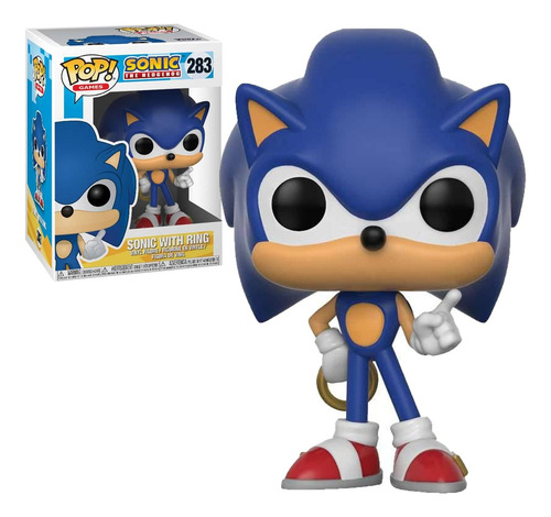 Funko Pop Sonic Clasico Juego 283 Videojuego Azul Hedgehog