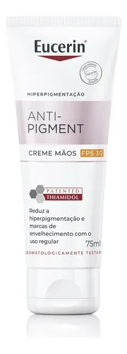 Eucerin Creme de Mãos Clareador de Manchas 75ml, Anti-pigment, Antimanchas, Thiamidol Neutra — R$ 128,98 em Mercado Livre, 19% OFF