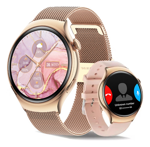 Nfc Smartwatch Mujer Amoled Reloj Inteligente Bluetooth Call