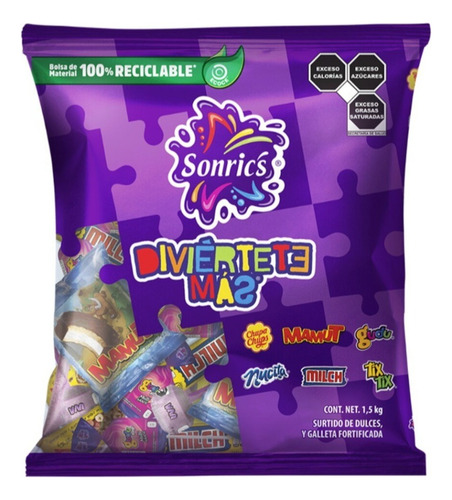 Dulces Surtidos Sonrics Diviértete Más 1.5 Kg