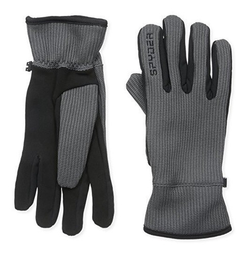 Spyder Hombre Core Sweater Conduct Guantes, Medianos, Polar 