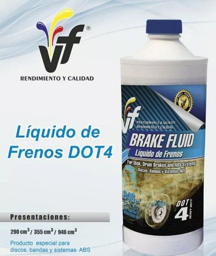 Líquido Para Frenos Vf Dot 4 