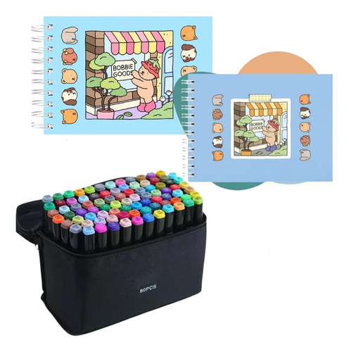 Children's Coloring Books + Cans 80 Colors