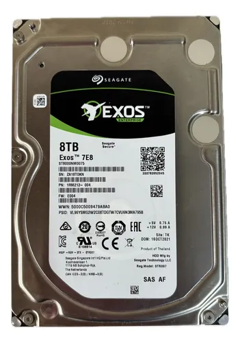 Disco Duro Interno Seagate Exos 7e8 8 Tb