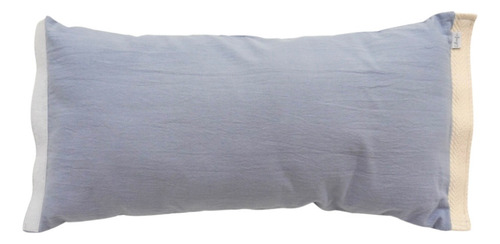 Almohada Brazo Amamantar Bebé Lactancia Funda Desmontable Azul Acero Tusor Azul Grisacéo
