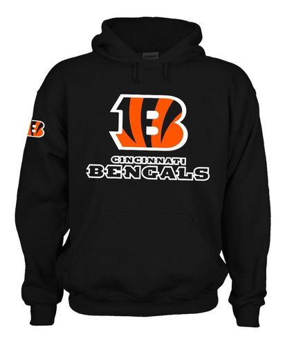 Sudadera Capucha Cincinnati Bengals Bengalíes Nfl Mod. 2 Msi