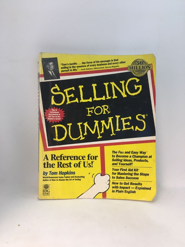 Selling For Dummies - Tom Hopkins - Idg Books - Usado 