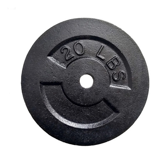 Disco 20lb Hierro Mancuerna Barra  Pesa Gym 2.5cm Centro