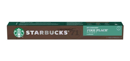 10 Capsulas Starbucks Pike Place Roast Lungo Nespresso 57 G
