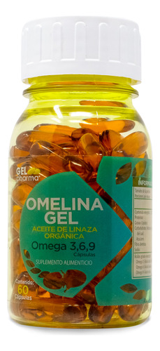 Omelina Gel Aceite De Linaza Orgánica 60 Caps 1.30g