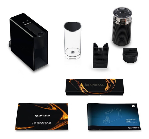 Máquina Nespresso Essenza Mini Negra & Espumador De Leche