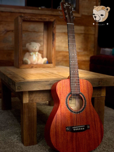 Imagem 3 de 7 de Violão Baby Travel Elétrico 91 Guitars 91lxm34 100% Mogno