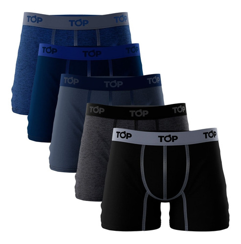 Boxer Medio Algodón Dp21 Pack 5 C1