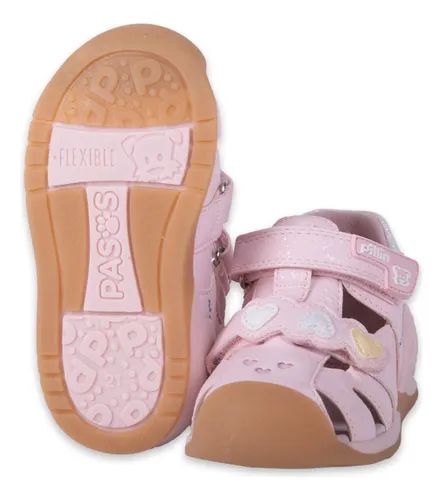 Sandalias Pasos Babys Niña Rosado Pillin (pza201-24ros)